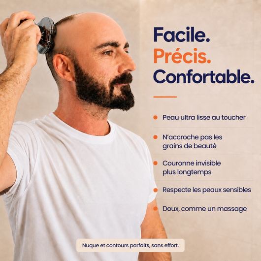 GlidePro 3.0™ - Conçu pour simplifier votre rasage du crâne