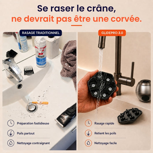 GlidePro 3.0™ - Conçu pour simplifier votre rasage du crâne