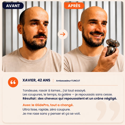 GlidePro 3.0™ - Conçu pour simplifier votre rasage du crâne
