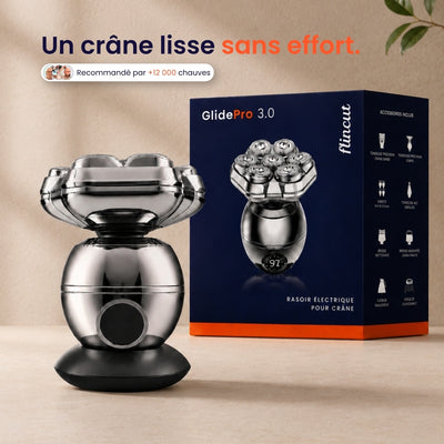 GlidePro 3.0™ - Conçu pour simplifier votre rasage du crâne
