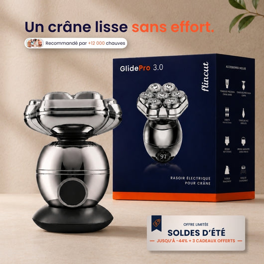 GlidePro 3.0™ - Conçu pour simplifier votre rasage du crâne