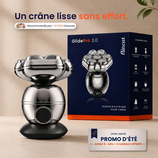 GlidePro 3.0™ - Conçu pour simplifier votre rasage du crâne