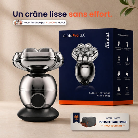 GlidePro 3.0™ - Conçu pour simplifier votre rasage du crâne